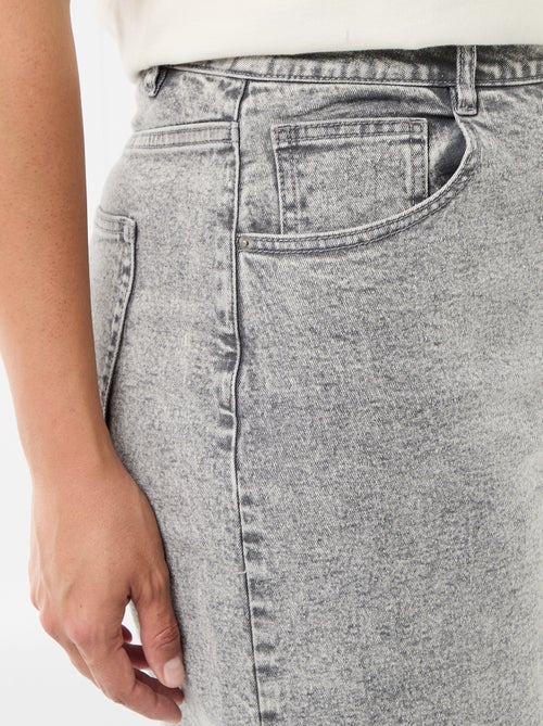 Bermuda in denim a vita alta - Kiabi