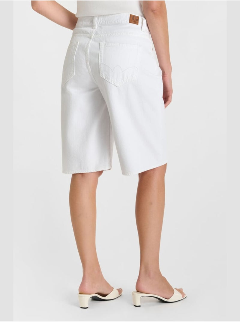 Bermuda in denim ABEILLE Bianco - Kiabi