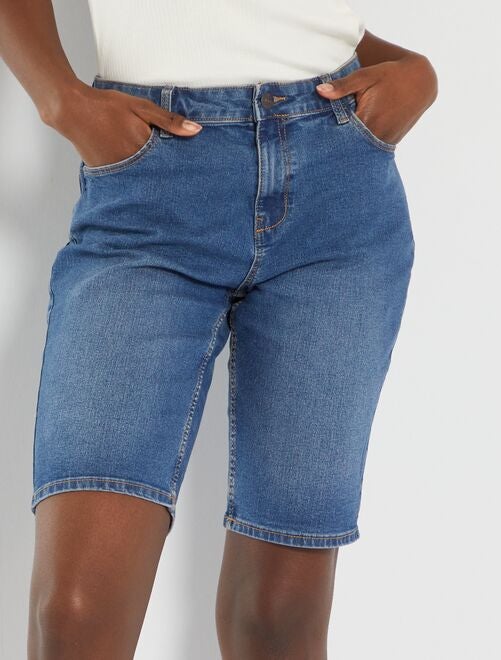 Bermuda in denim - BLU - Kiabi - 12.00€