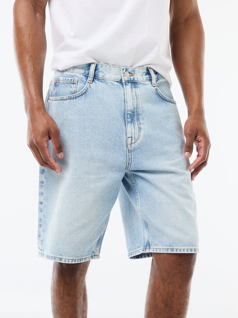Bermuda in denim Blu - Kiabi