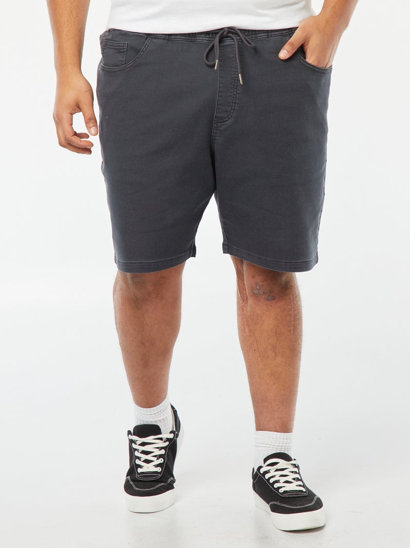 Bermuda in denim colorato Nero - Kiabi