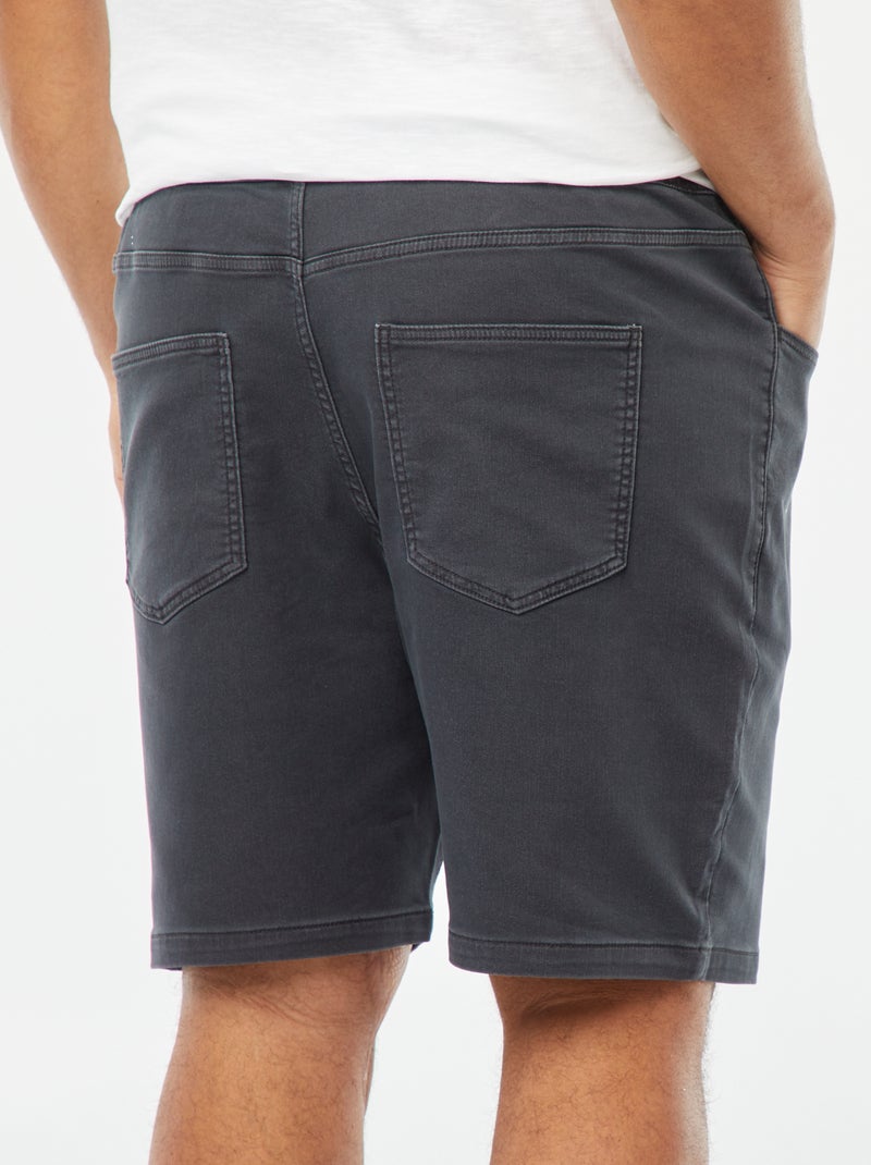 Bermuda in denim colorato Nero - Kiabi