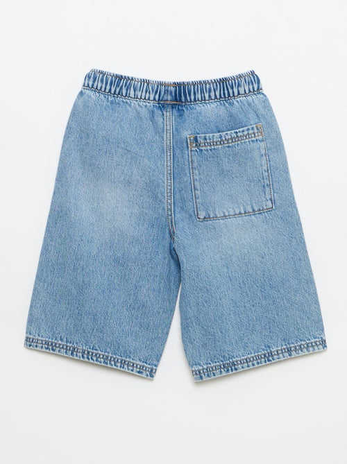 Bermuda in denim con coulisse - Kiabi