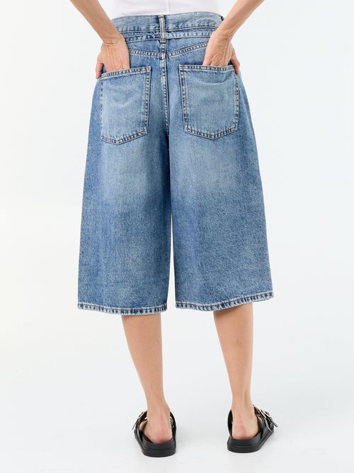 Bermuda in denim con laccio in vita - Kiabi Bermuda in denim con laccio in vita - Kiabi