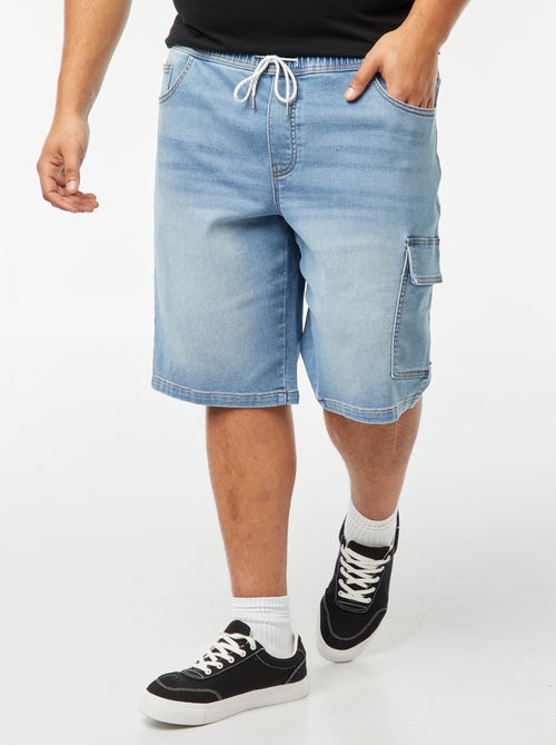 Bermuda in denim con tasca con patta - Kiabi