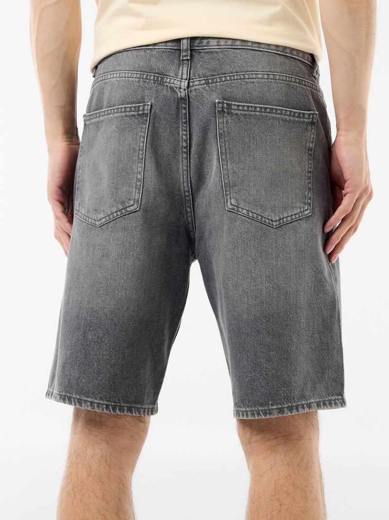 Bermuda in denim Grigio - Kiabi