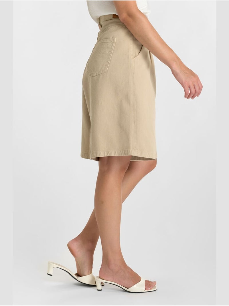 Bermuda in denim LOVA Beige - Kiabi