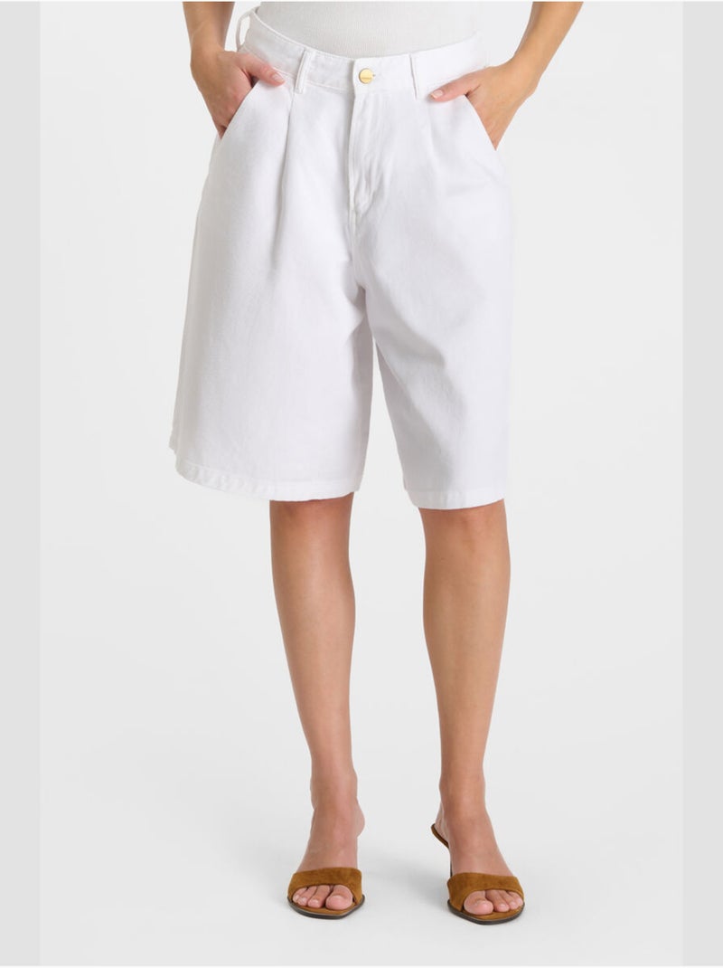 Bermuda in denim LOVA Bianco - Kiabi