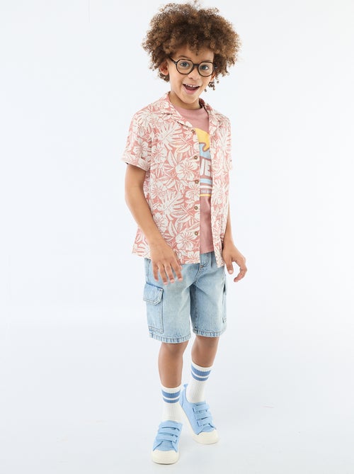 Bermuda in denim multitasche - Kiabi