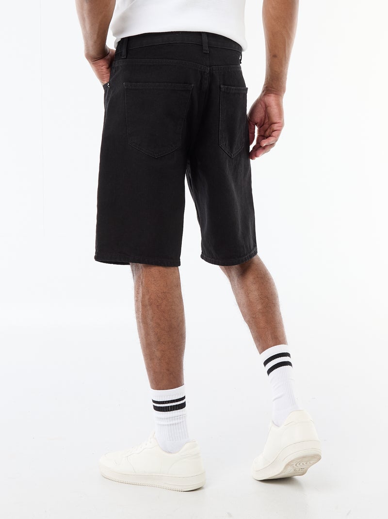 Bermuda in denim Nero - Kiabi