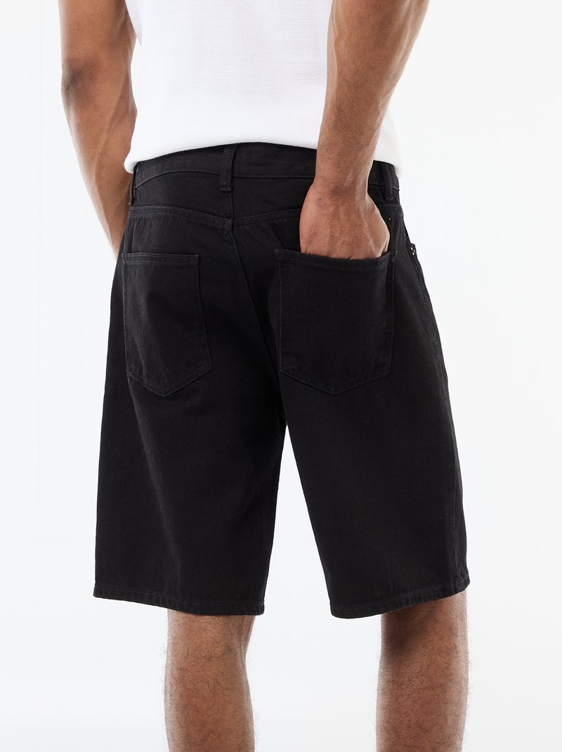 Bermuda in denim Nero - Kiabi