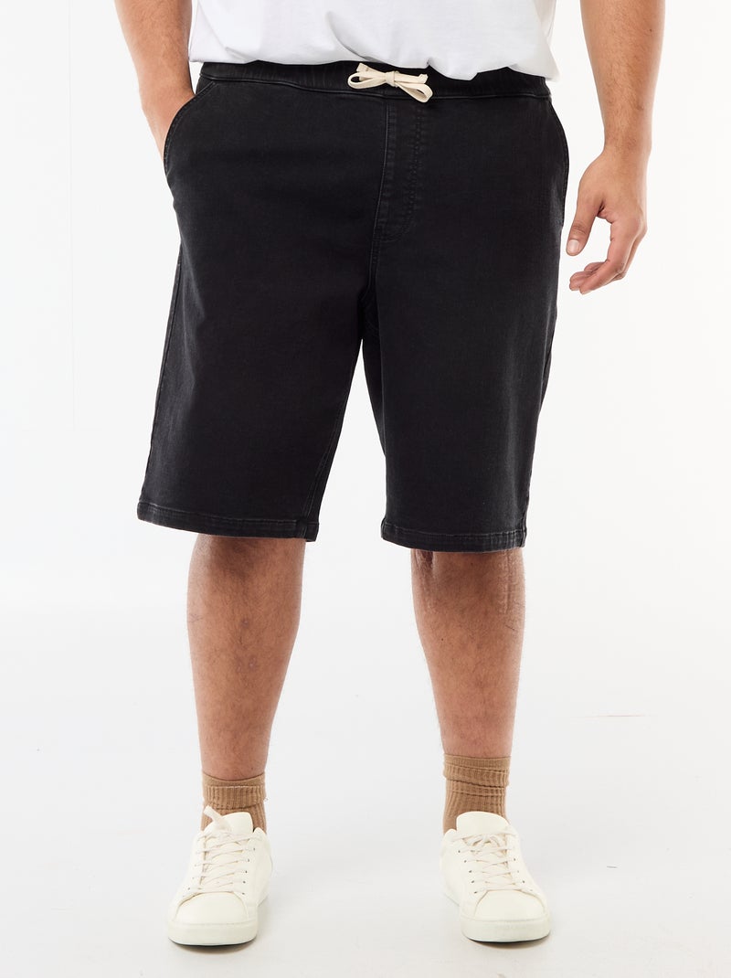 Bermuda in denim Nero - Kiabi