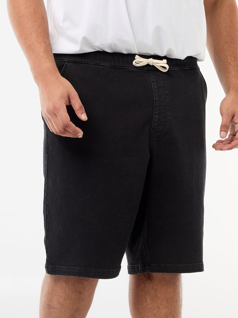 Bermuda in denim Nero - Kiabi