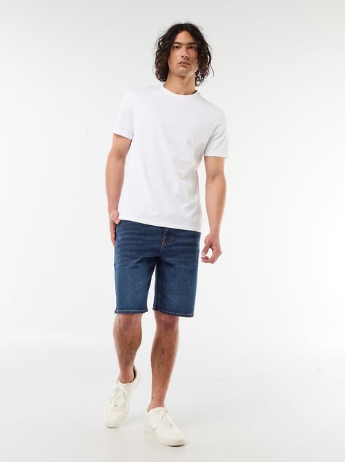 Bermuda in denim slim fit - Kiabi