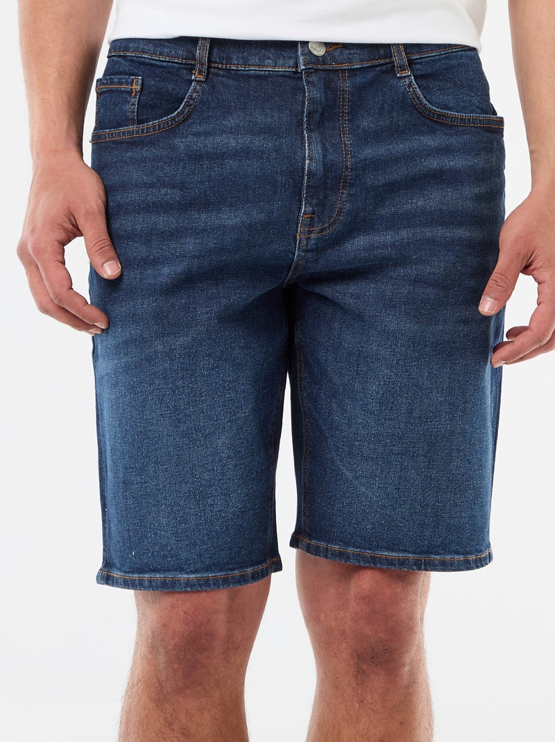 Bermuda in denim slim fit Blu - Kiabi