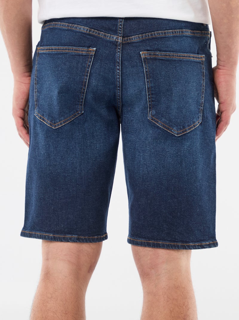Bermuda in denim slim fit Blu - Kiabi