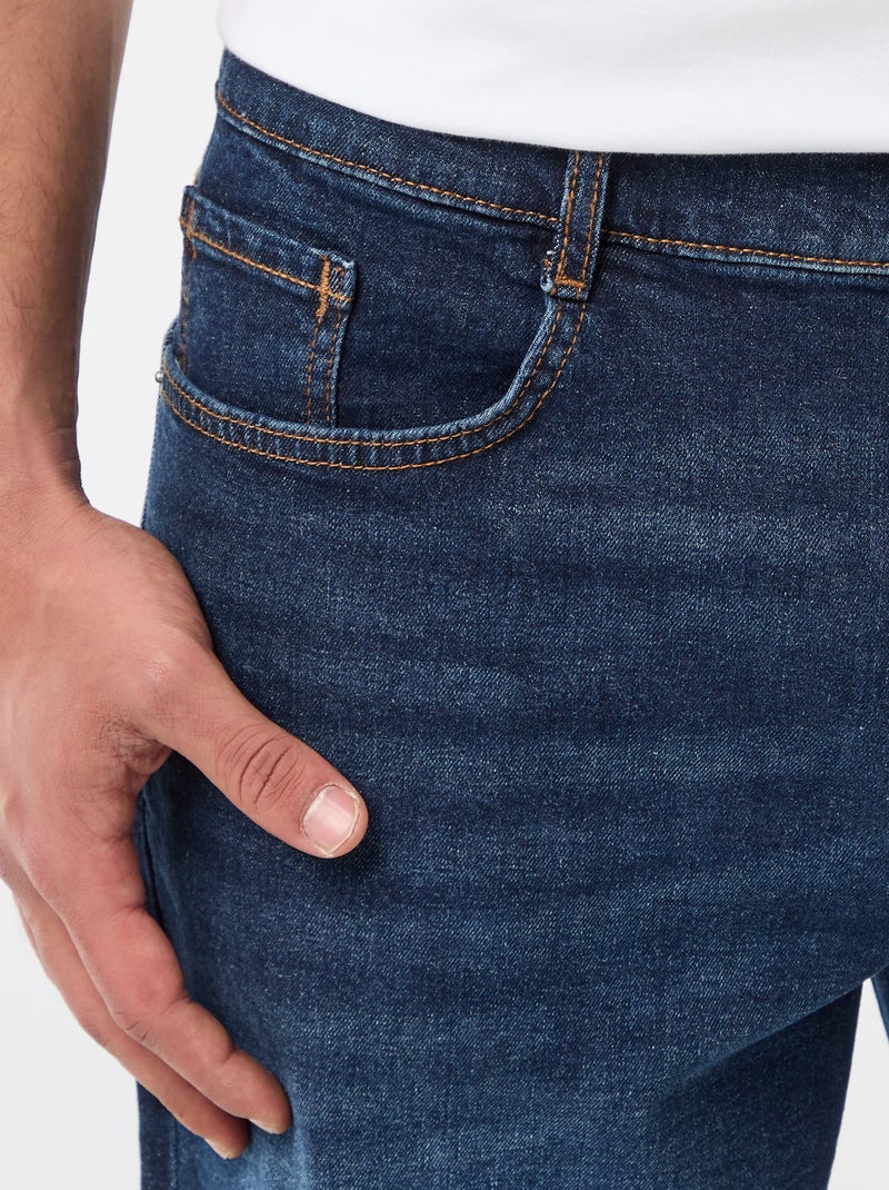 Bermuda in denim slim fit Blu - Kiabi