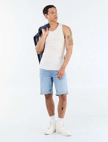 Bermuda in denim slim fit