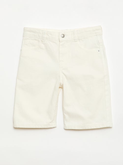 Bermuda in denim slim fit elasticizzato in cotone - Kiabi