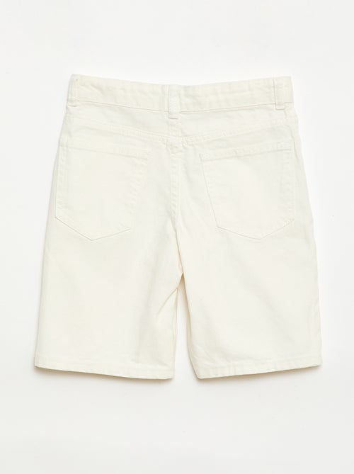 Bermuda in denim slim fit elasticizzato in cotone - Kiabi