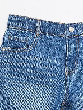 Bermuda in denim slim fit elasticizzato in cotone