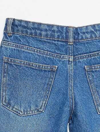 Bermuda in denim slim fit elasticizzato in cotone