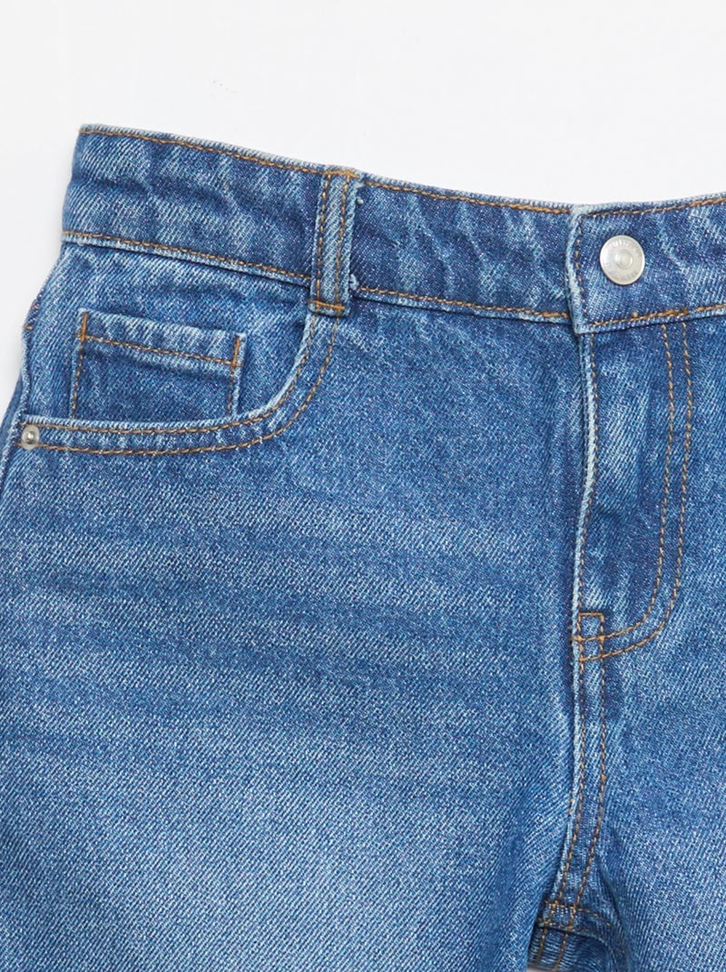 Bermuda in denim slim fit elasticizzato in cotone Blu - Kiabi