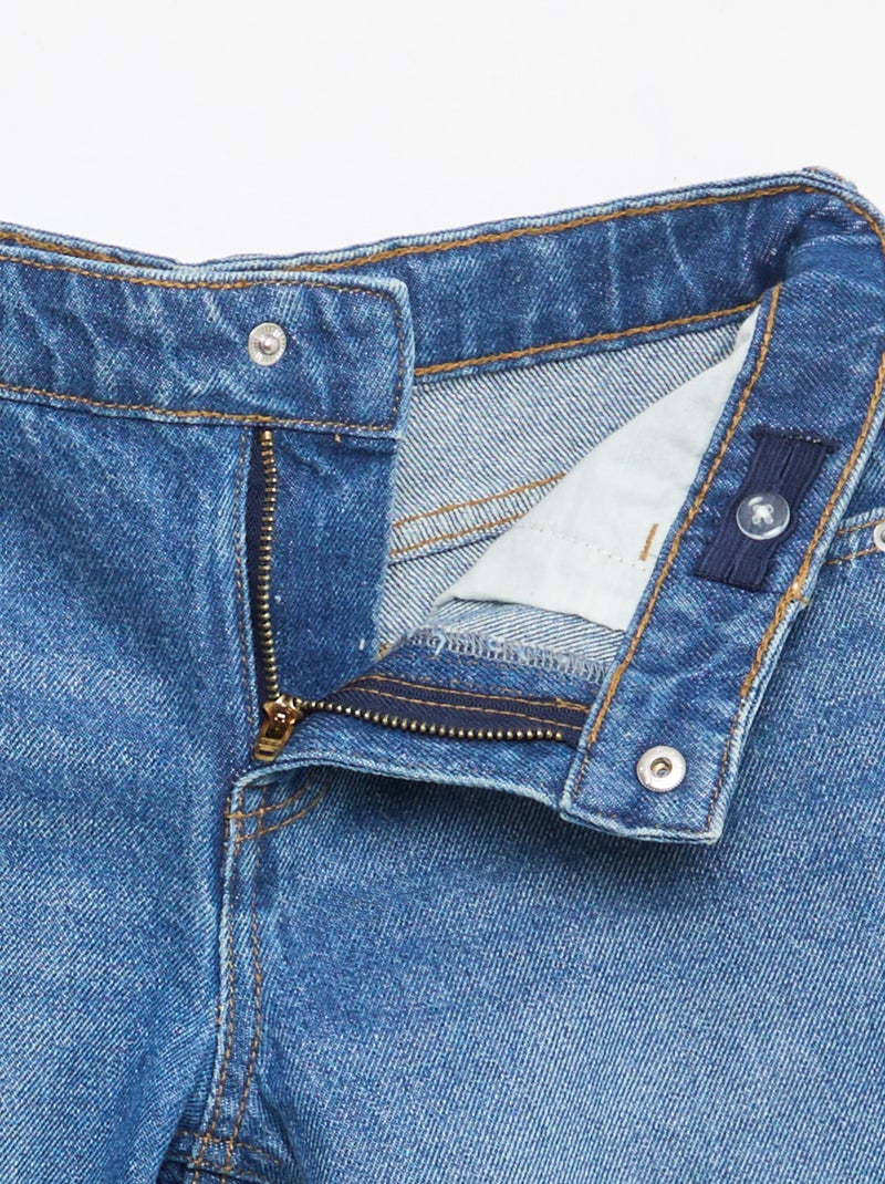 Bermuda in denim slim fit elasticizzato in cotone Blu - Kiabi