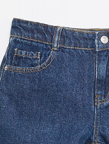 Bermuda in denim slim fit elasticizzato in cotone