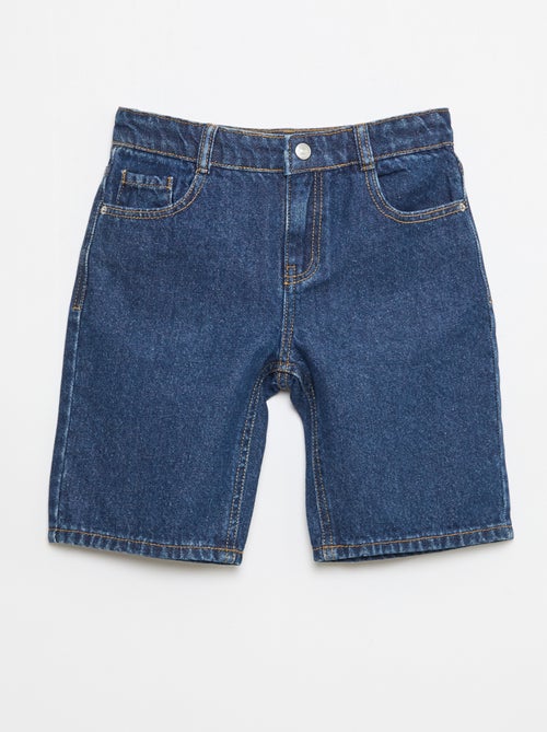 Bermuda in denim slim fit elasticizzato in cotone - Kiabi