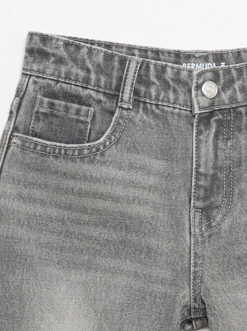 Bermuda in denim slim fit elasticizzato in cotone - Kiabi