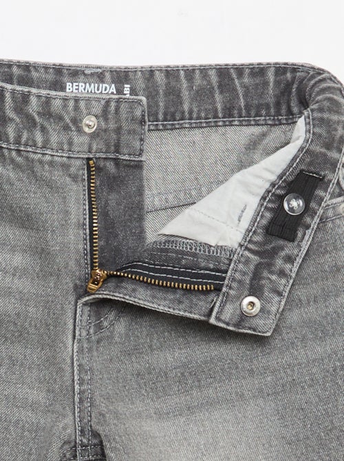 Bermuda in denim slim fit elasticizzato in cotone - Kiabi