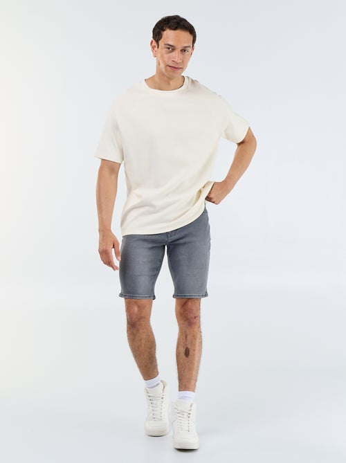 Bermuda in denim slim fit - Kiabi