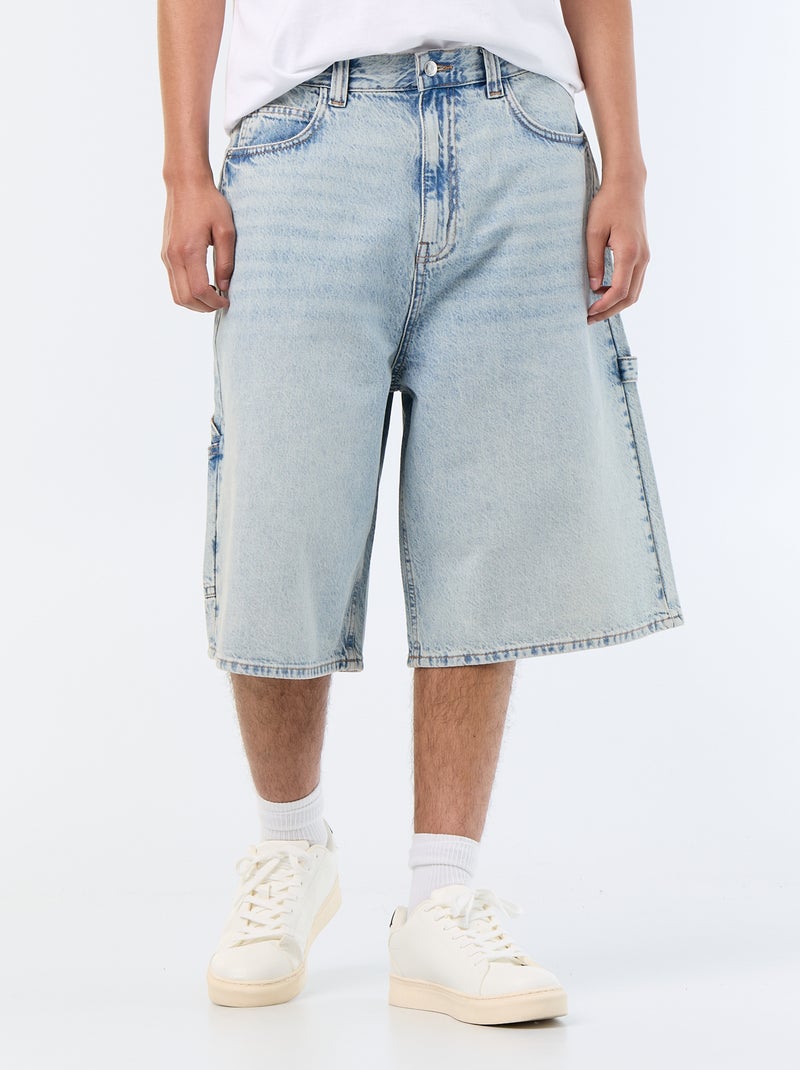 Bermuda in denim stile carpenter Blu - Kiabi