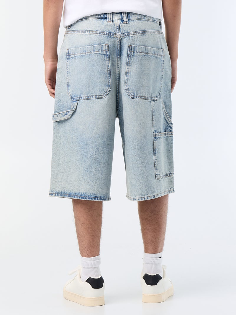 Bermuda in denim stile carpenter Blu - Kiabi