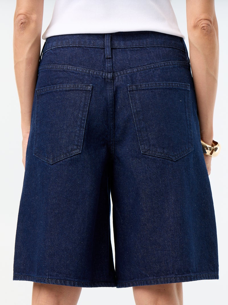 Bermuda in denim taglio al ginocchio Blu - Kiabi