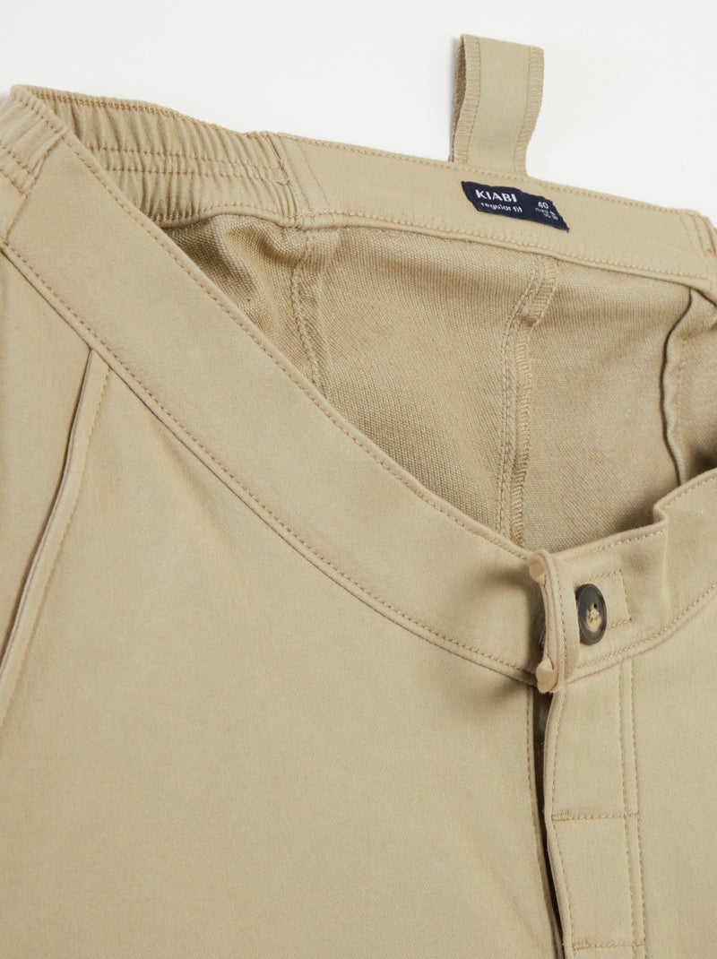 Bermuda in felpa - collezione facile da indossare beige - Kiabi