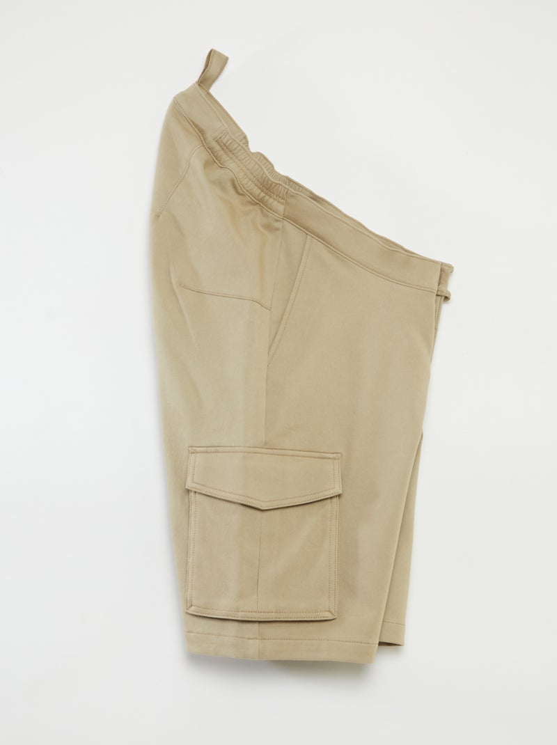 Bermuda in felpa - collezione facile da indossare beige - Kiabi