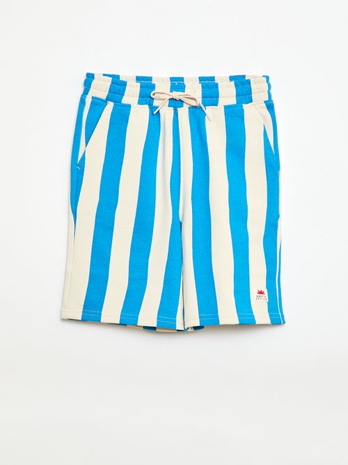 Bermuda in felpa con motivo e 2 tasche - Kiabi