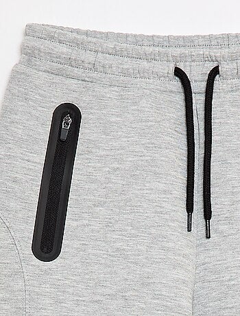 Bermuda in felpa con tasche zippate