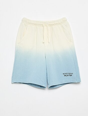 Bermuda in felpa french terry tie-dye