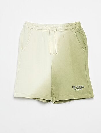 Bermuda in felpa french terry tie-dye