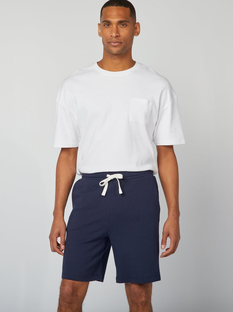 Bermuda in felpa leggera Blu - Kiabi