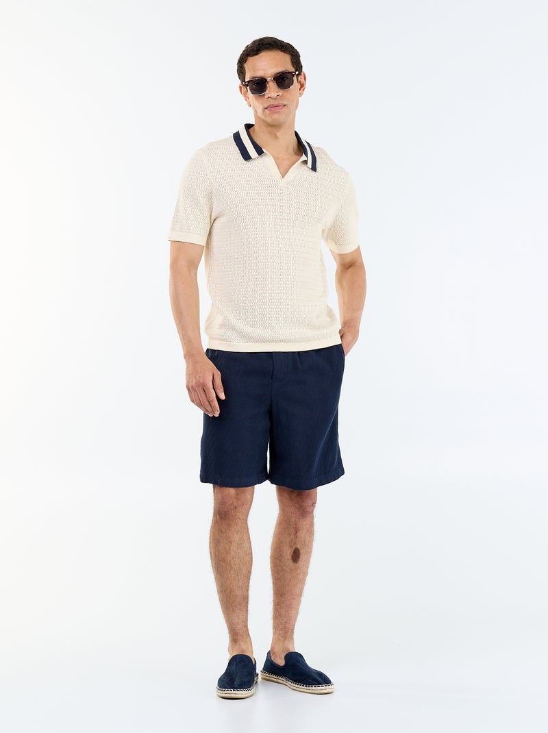 Bermuda in felpa leggera Blu - Kiabi