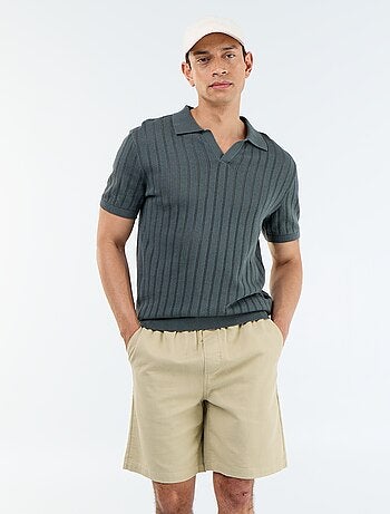 Bermuda in felpa leggera con coulisse