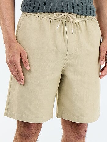 Bermuda in felpa leggera con coulisse