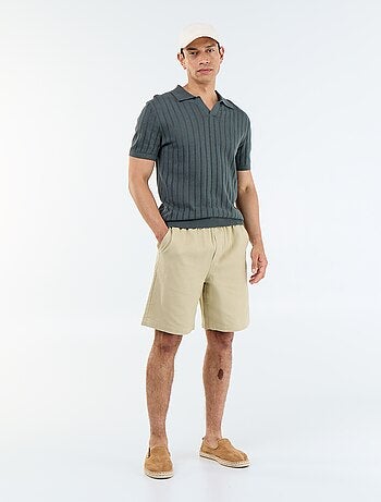 Bermuda in felpa leggera con coulisse