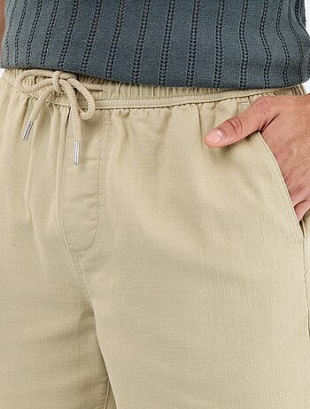 Bermuda in felpa leggera con coulisse