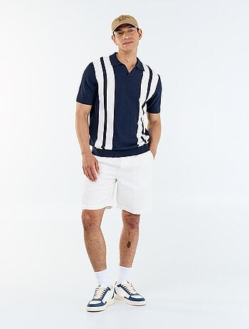 Bermuda in felpa leggera con coulisse