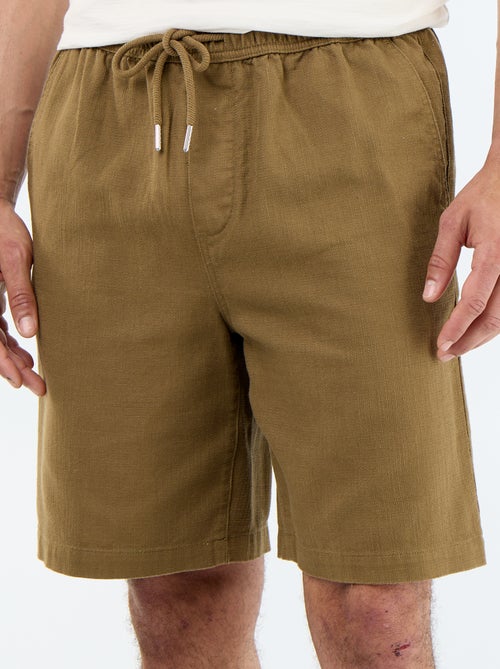 Bermuda in felpa leggera con coulisse - Kiabi